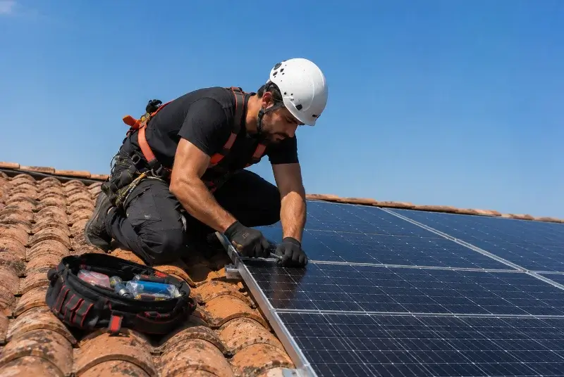 Maintenance et monitoring de panneaux solaires à Bréhan